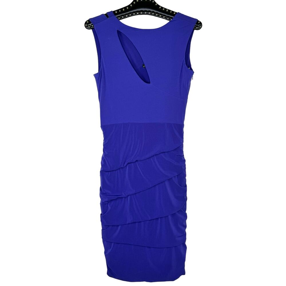 Maria Bianca Nero Cutout Ruched Bodycon Dress Small NWOT